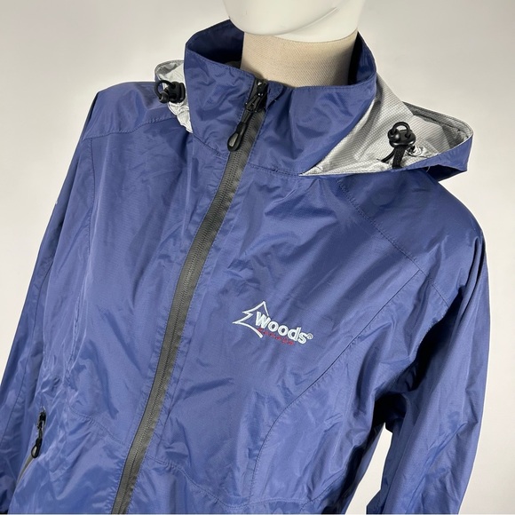 Woods Canada Women's Blue Waterproof Jacket Size Large - Picture 3 of 10